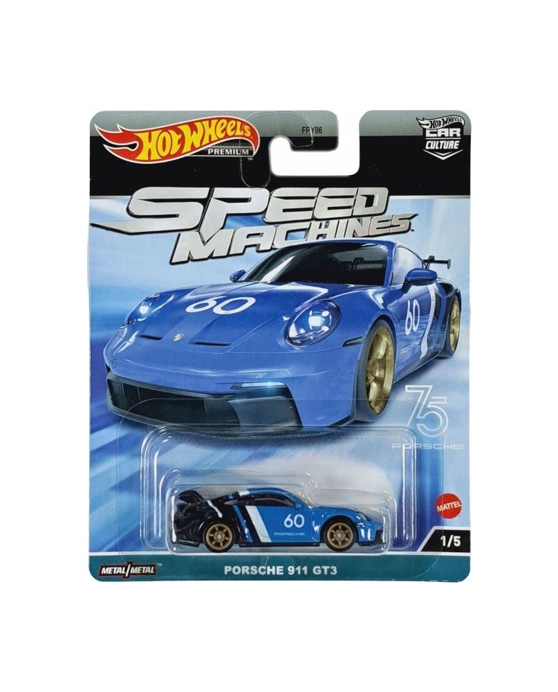 Hot Wheels Premium Porsche 911 Gt3 Speed Machines 3206